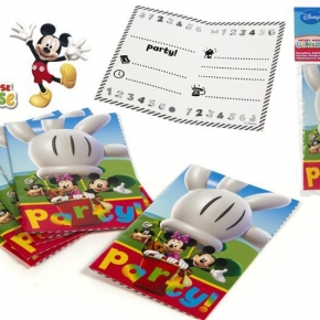 Pack 10 Invitaciones Mickey Mouse