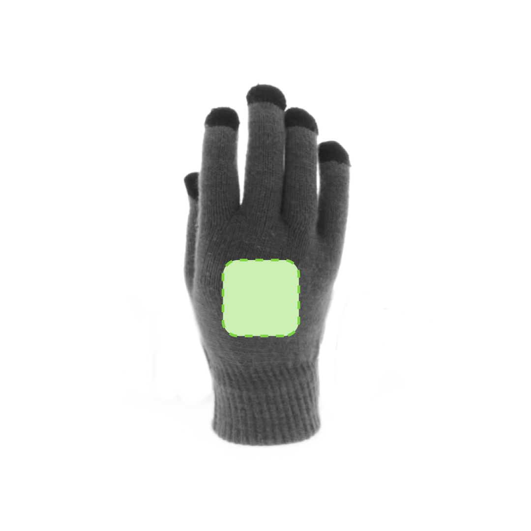 Par de guantes táctiles de acrílico suave con función en todos los dedos — experiencia táctil completa