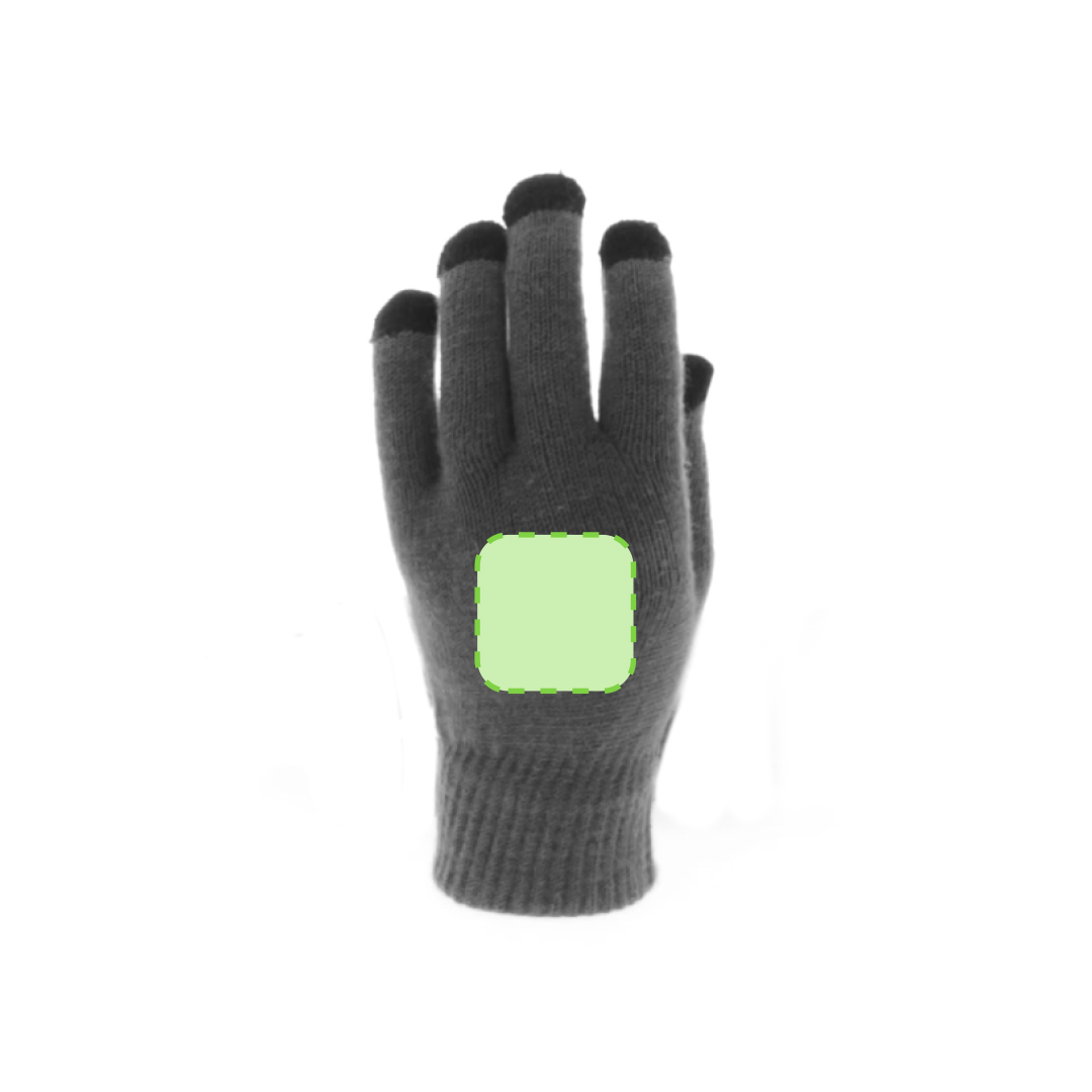 Par de guantes táctiles de acrílico suave con función en todos los dedos — experiencia táctil completa