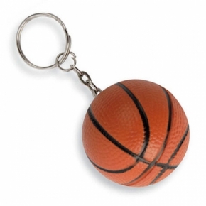 Llavero deportivo con figura de balón de baloncesto
