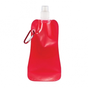 Botella de agua plegable, rojo