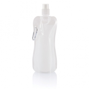 Botella de agua plegable, blanco