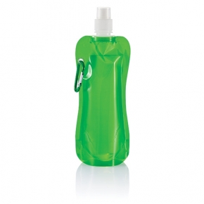 Botella de agua plegable, verde
