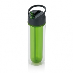Botella Tritan de doble capa, verde