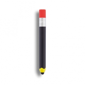 Bolígrafo touch forma de lápiz, negro