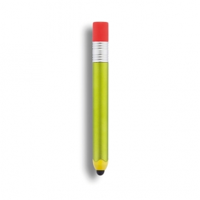 Bolígrafo touch forma de lápiz, verde