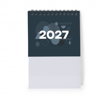 Calendario de sobremesa de cartón con soporte triangular