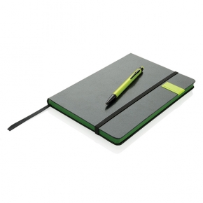 Libreta deluxe con bolígrafo y USB 8GB