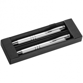 Set de bolígrafo y portaminas metálico