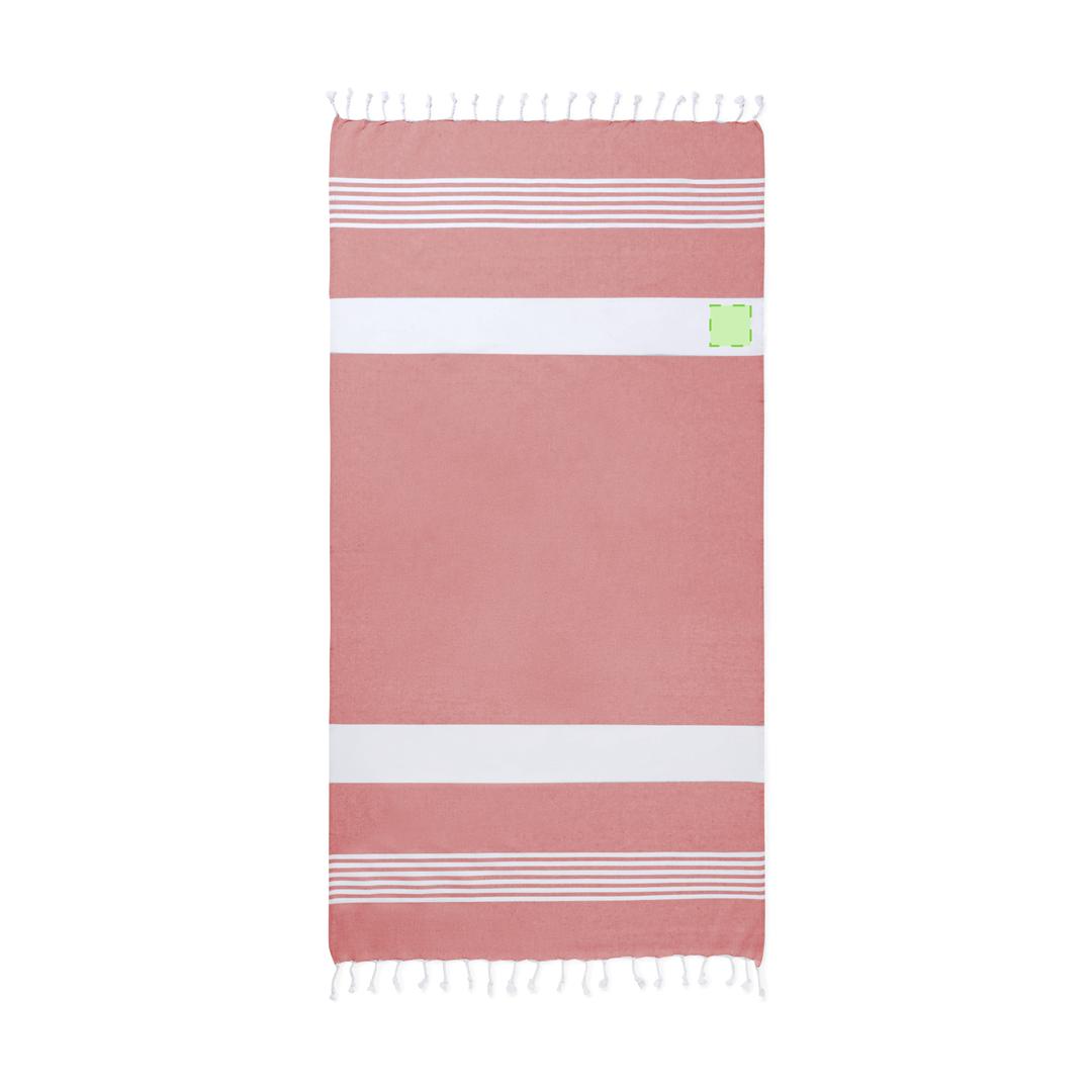 Pareo toalla bicolor de algodón 100% 180 g/m² en tamaño 170x90 cm en variada gama de colores