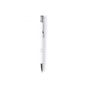 Bolígrafo de aluminio con tacto goma