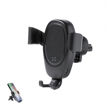 Soporte cargador inalámbrico 10W ajustable rejilla ventilación carga rápida