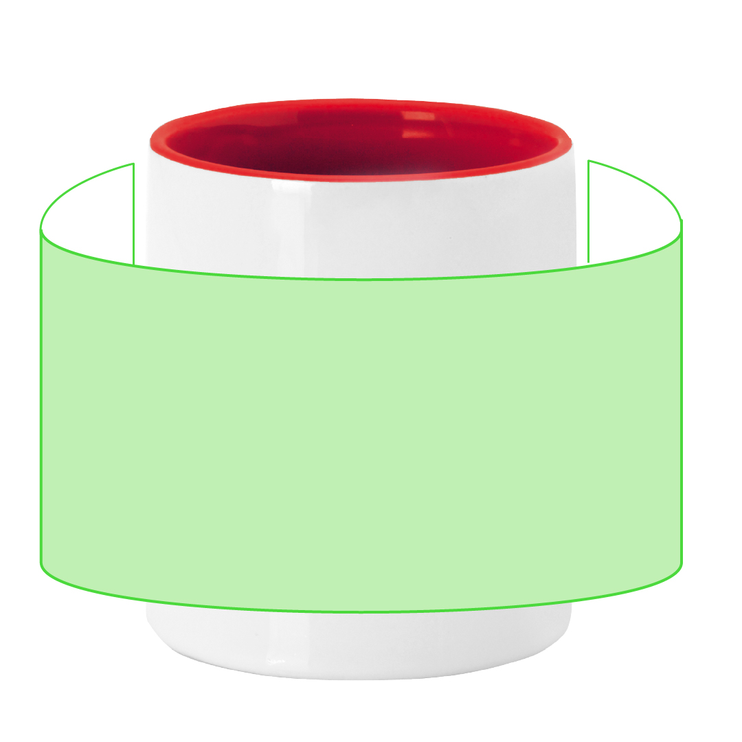 Taza de sublimación cerámica acabado satinado 350 ml