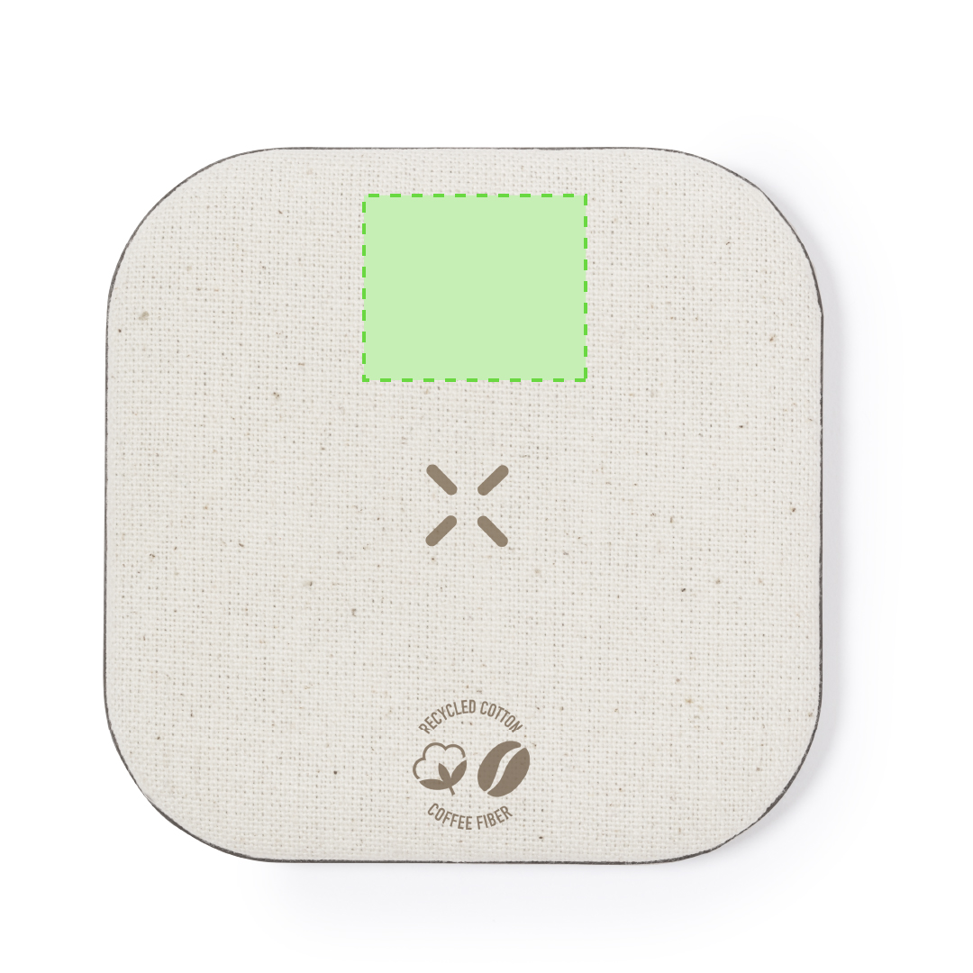 Cargador inalámbrico de fibra de café reutilizada 15W de economía circular