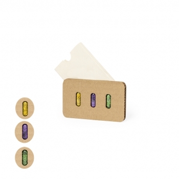 Set de 3 cápsulas de semillas lavanda hinojo y eneldo en estuche troquelado