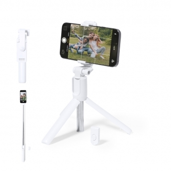 Trípode palo selfie de acero inoxidable con disparador Bluetooth