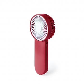 Ventilador de mano ABS botón on/off colores vivos 2 pilas AA