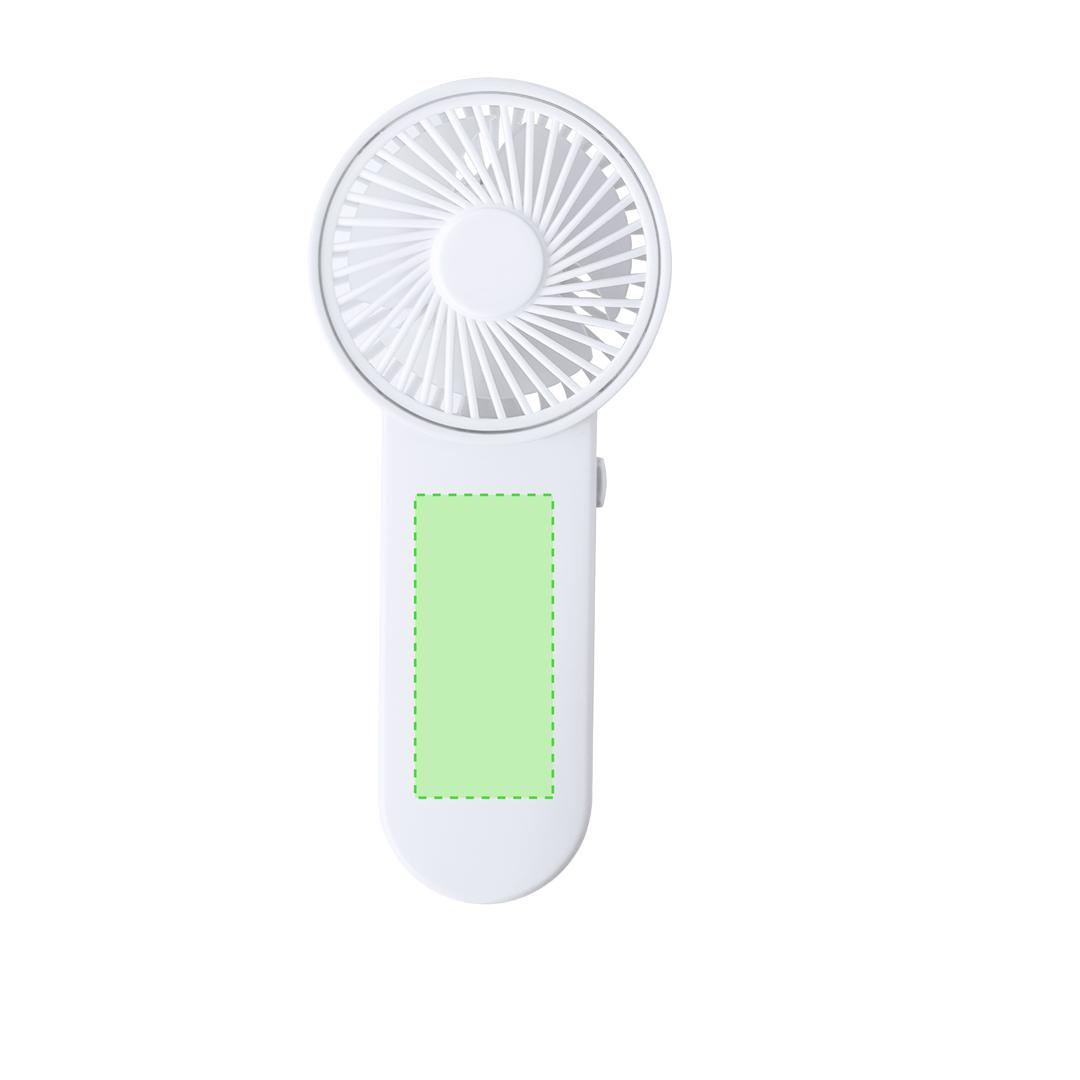 Ventilador de mano ABS botón on/off colores vivos 2 pilas AA