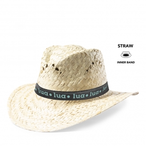 Sombrero de paja color blanco