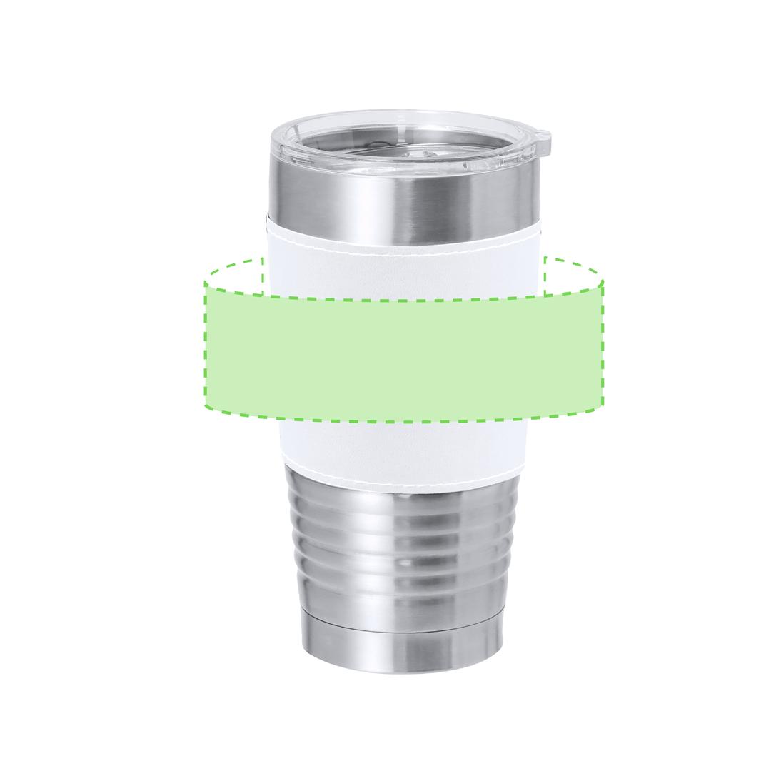 Vaso térmico compacto de acero con banda de poliuretano 420 ml