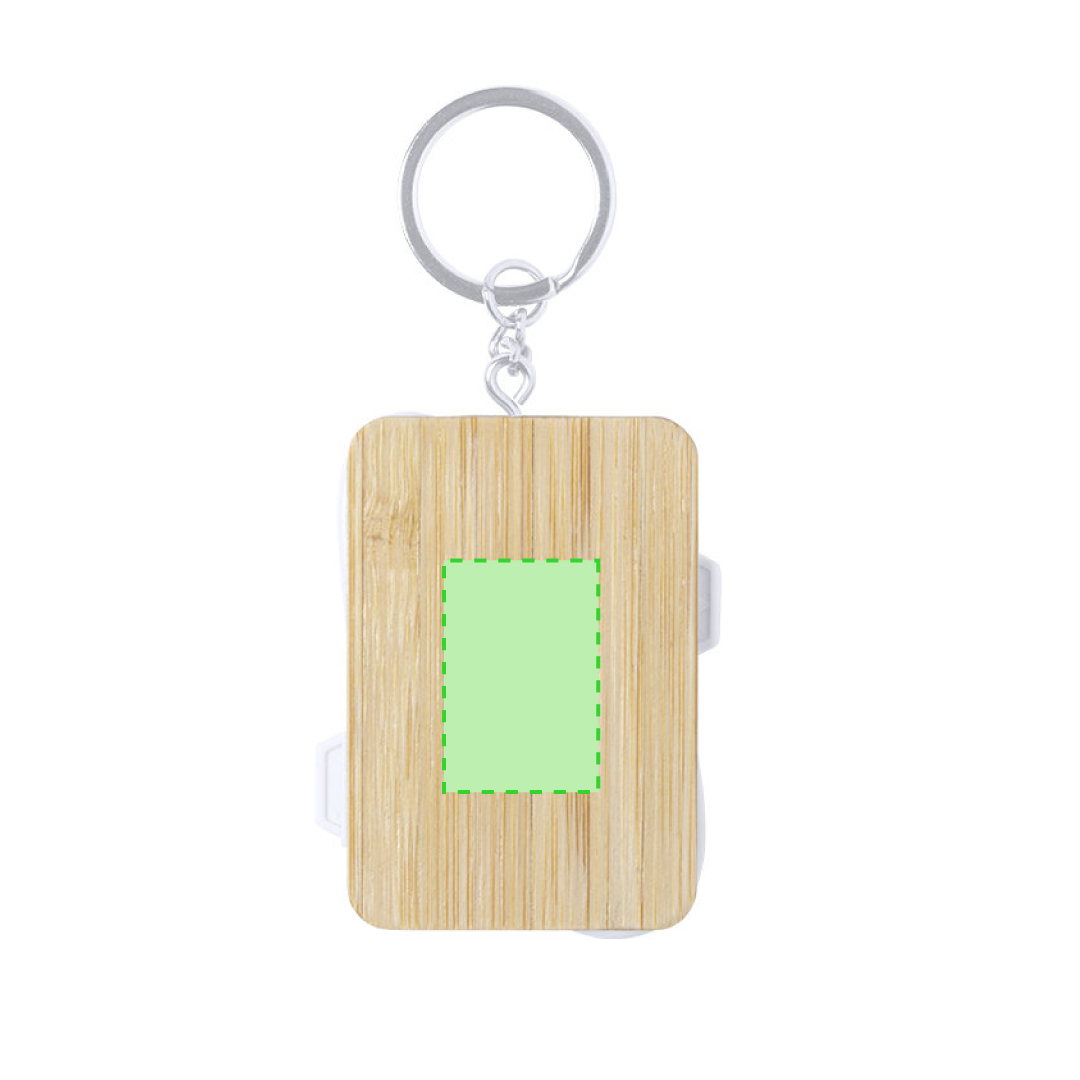 Cable cargador de bambu natural 3 en 1 con Micro-USB, Tipo-C y Lightning