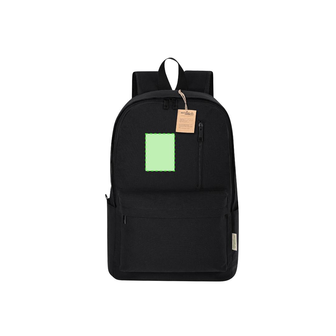 Mochila de algodón reciclado 330 g/m² con portátil 15