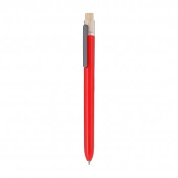 Bolígrafo de bambú natural de pulsador ergonómico