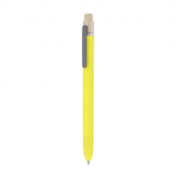 Bolígrafo de bambú natural de pulsador ergonómico