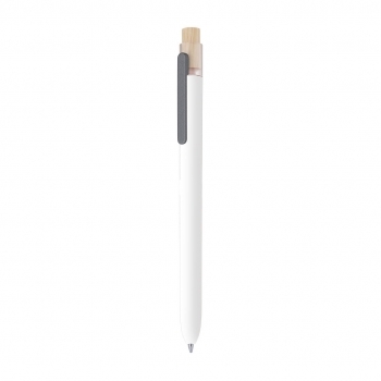 Bolígrafo de bambú natural de pulsador ergonómico