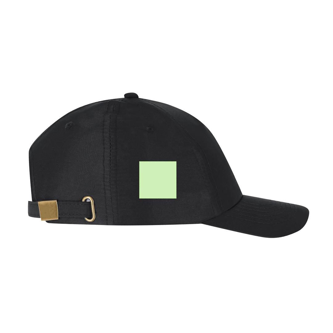 Gorra deportiva 5 paneles de poliéster RPET reciclado con protección UV50
