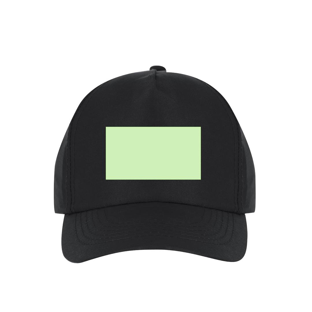 Gorra deportiva 5 paneles de poliéster RPET reciclado con protección UV50