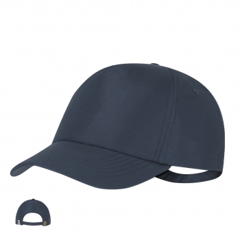 Gorra deportiva 5 paneles de poliéster RPET reciclado con protección UV50