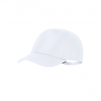 Gorra deportiva 5 paneles de poliéster RPET reciclado con protección UV50