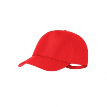 Gorra deportiva 5 paneles de poliéster RPET reciclado con protección UV50