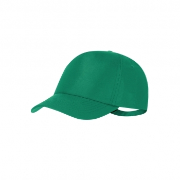 Gorra deportiva 5 paneles de poliéster RPET reciclado con protección UV50