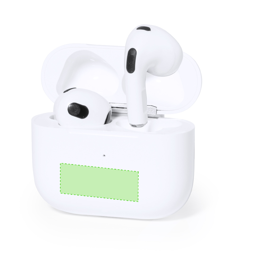 Auriculares intraurales Bluetooth 5.3 con base de carga 300 mAh, táctil y caja kraft