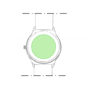 Reloj analógico con correa de silicona, bisel y dial negro