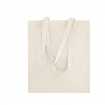 Bolsa de algodón natural 105 g/m² con asas largas
