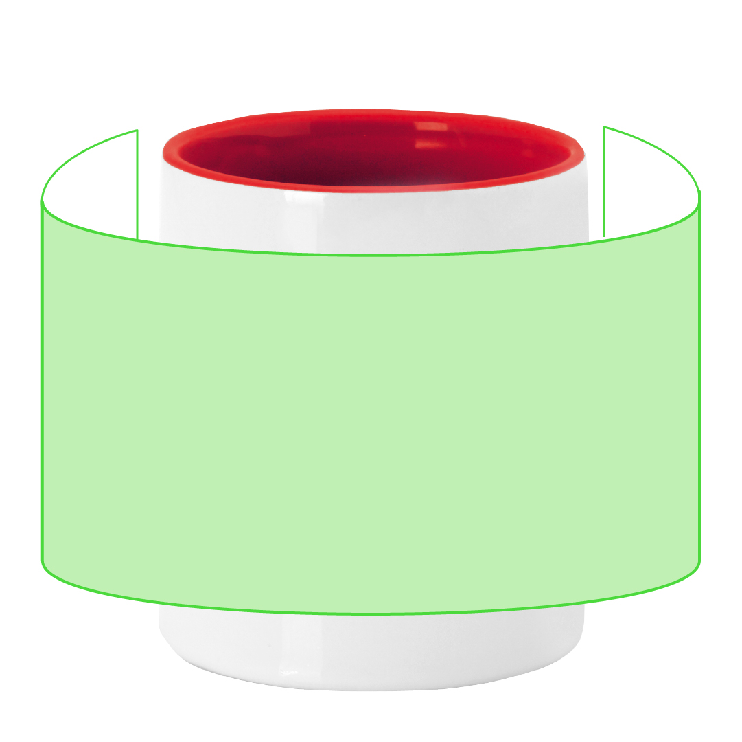 Taza de sublimación cerámica acabado satinado 350 ml