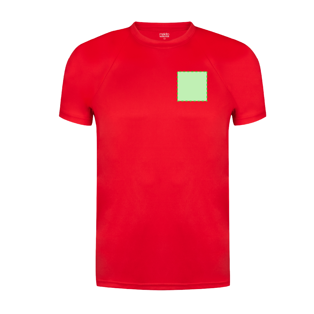 Camiseta técnica Tecnic Plus niño — 100% poliéster transpirable 135 g/m², variada gama de colores vivos y fluorescentes, tallas infantiles