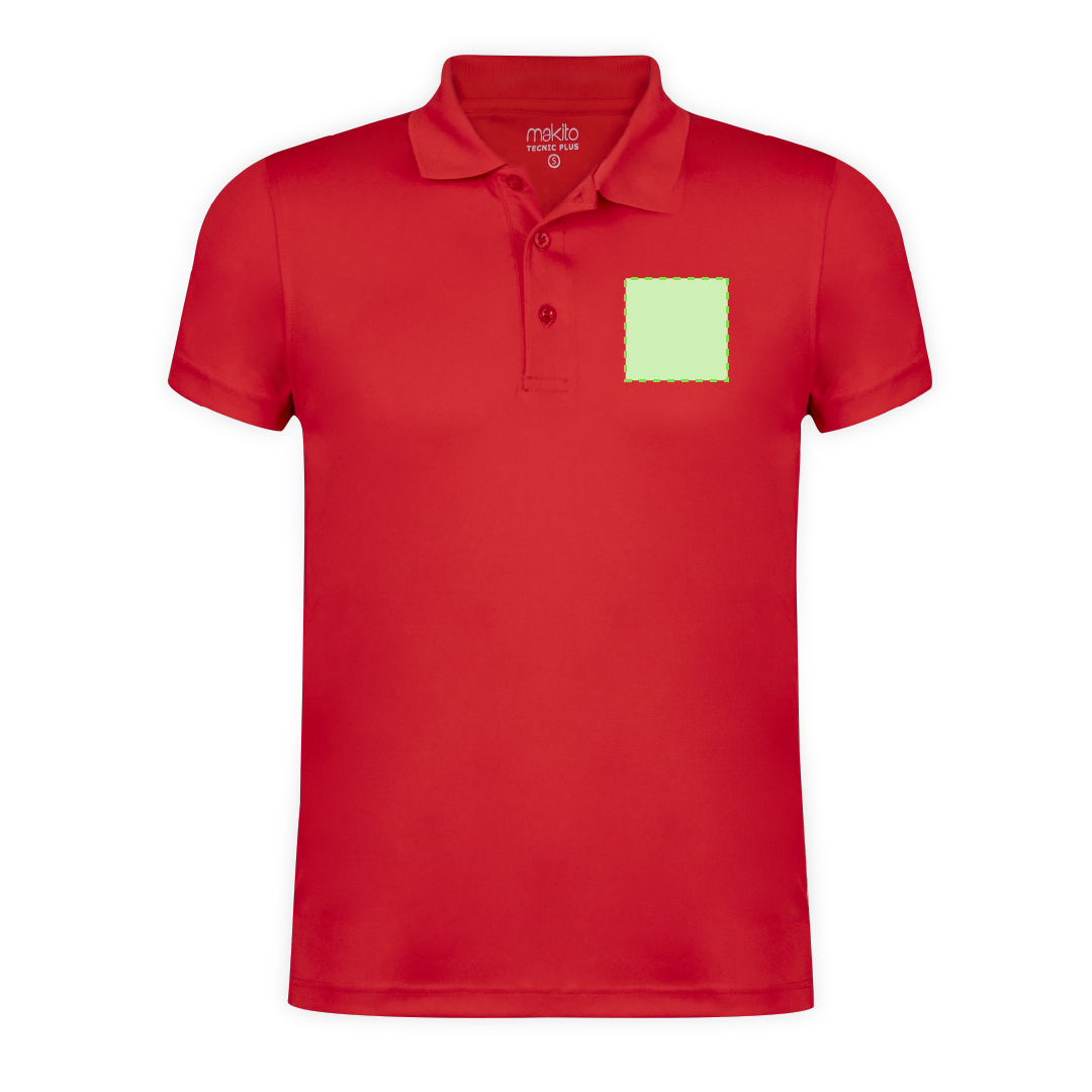 Polo técnico Tecnic Plus adulto — 100% poliéster transpirable 180 g/m², cuello elegante 3 botones, variada gama de colores, tallas S-XXL