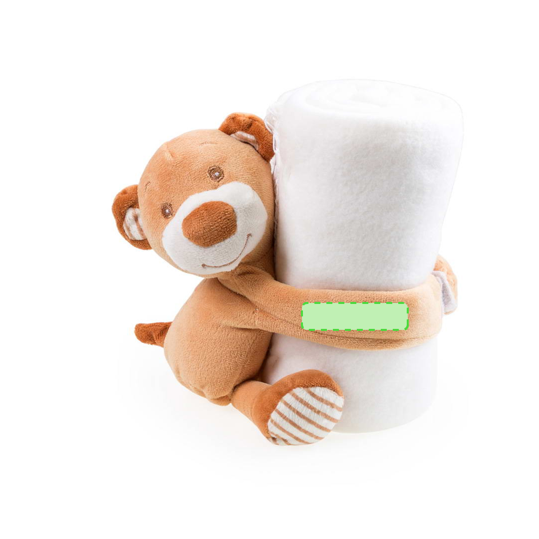 Manta osito polar fleece 200 g/m² anti-pilling infantil 100×75 cm