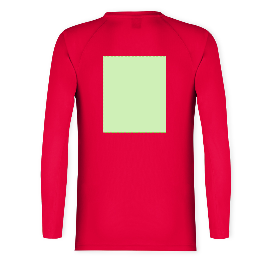 Camiseta técnica Tecnik Maik adulto manga larga — 100% poliéster transpirable 135 g/m², colores vivos, la única técnica de manga larga del catálogo