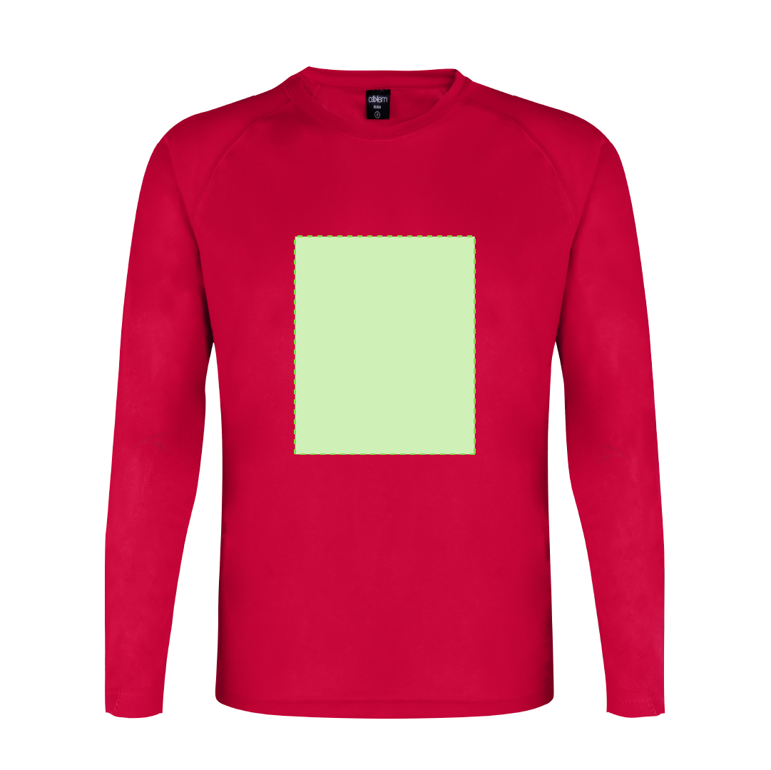 Camiseta técnica Tecnik Maik adulto manga larga — 100% poliéster transpirable 135 g/m², colores vivos, la única técnica de manga larga del catálogo