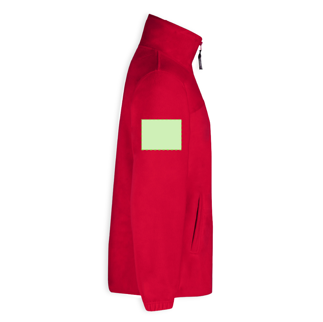 Chaqueta Hizan adulto polar fleece anti-pilling — 100% poliéster polar fleece 280 g/m², cuello maxi, cremallera con tirador y bolsillos laterales