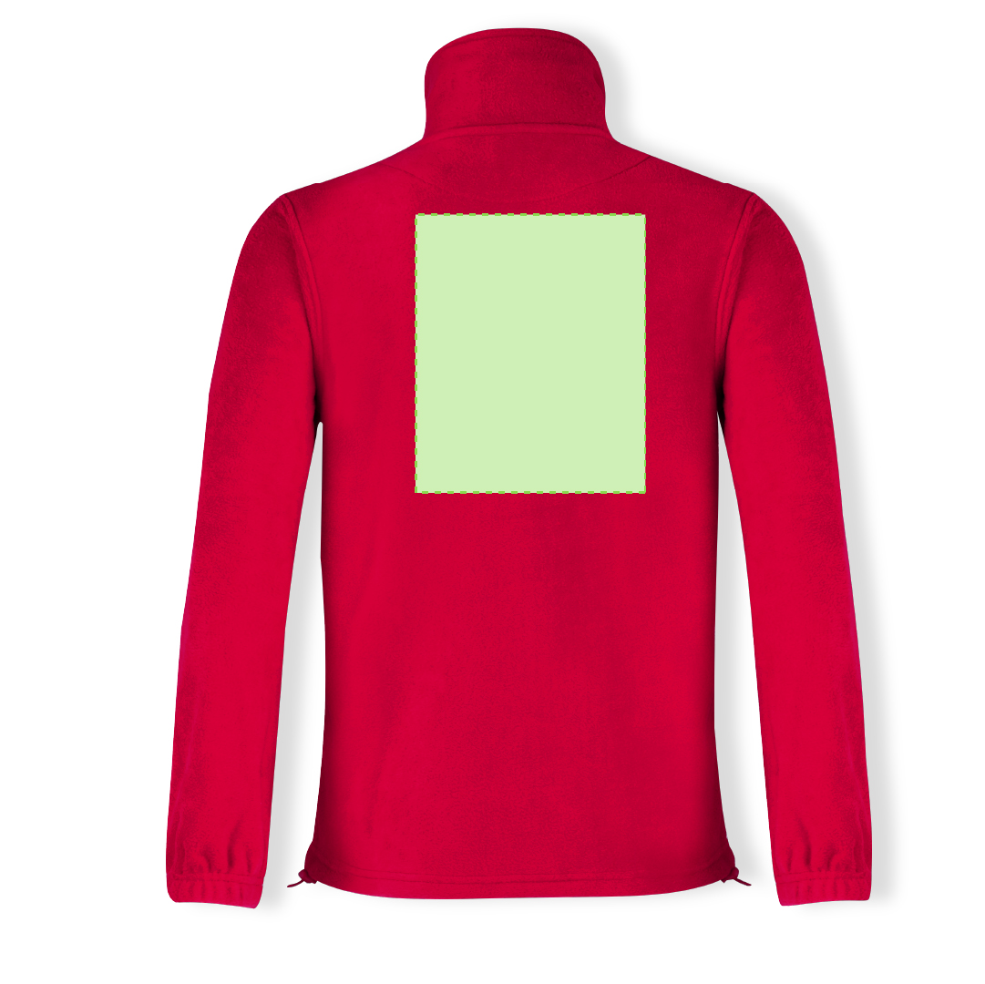 Chaqueta Hizan adulto polar fleece anti-pilling — 100% poliéster polar fleece 280 g/m², cuello maxi, cremallera con tirador y bolsillos laterales