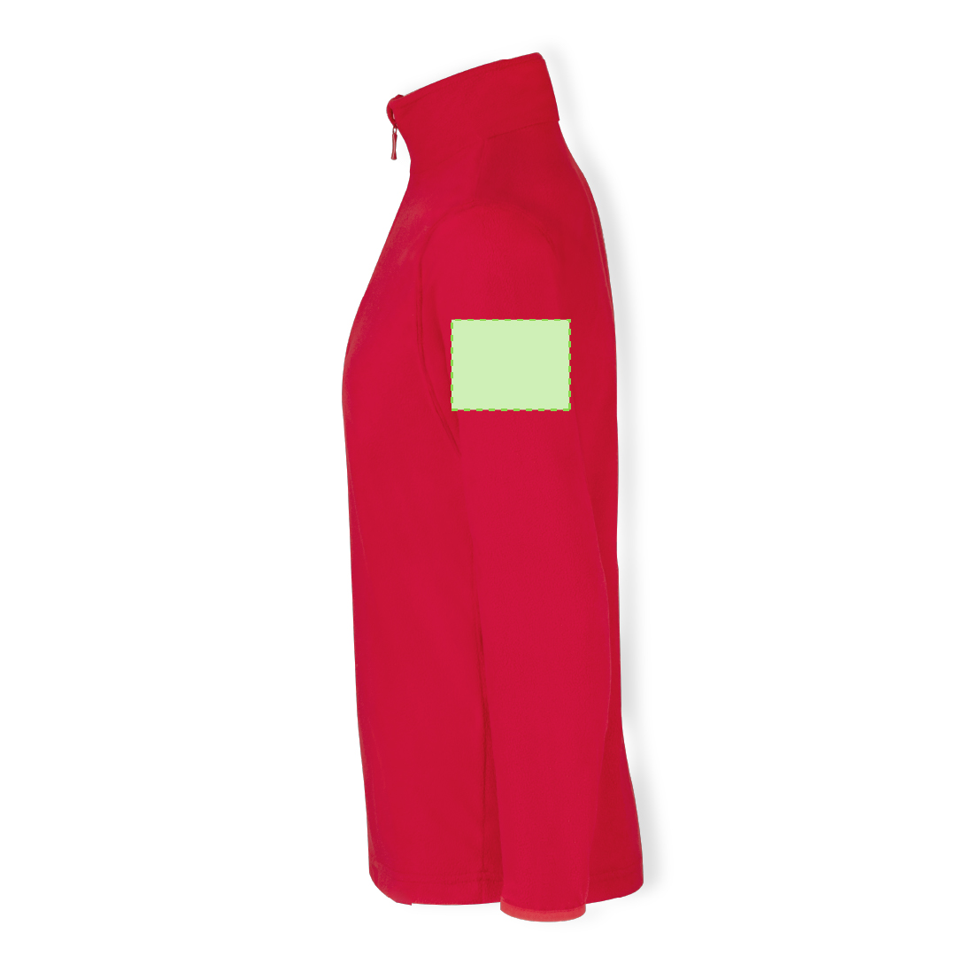 Forro polar Peyten adulto — 100% poliéster micropolar 155 g/m² anti-pilling, cuello con cremallera y cintura elástica, tallas S-XXL