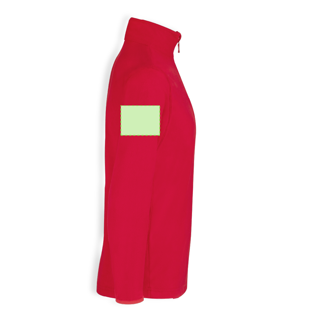 Forro polar Peyten adulto — 100% poliéster micropolar 155 g/m² anti-pilling, cuello con cremallera y cintura elástica, tallas S-XXL