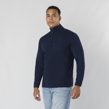 Forro polar Peyten adulto — 100% poliéster micropolar 155 g/m² anti-pilling, cuello con cremallera y cintura elástica, tallas S-XXL