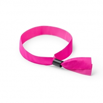Pulsera de poliéster con cierre de seguridad 1,5 cm modelo blanco especial sublimación